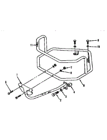Bumper Attachment parts for Troy-Bilt Rear-Tine Tiller 12069 from AppliancePartsPros.com