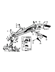 Handlebar parts for Troy-Bilt Rear-Tine Tiller 12071 from AppliancePartsPros.com