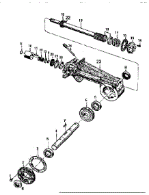 Tiller Attachment Transmission parts for Troy-Bilt Rear-Tine Tiller 12071 from AppliancePartsPros.com