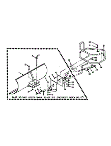 Dozer  /  Snow Blade Attachment parts for Troy-Bilt Rear-Tine Tiller 12071 from AppliancePartsPros.com