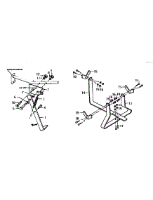 Kickstand / Tine Attachment Cradle parts for Troy-Bilt Rear-Tine Tiller 12071 from AppliancePartsPros.com