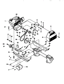 Engine, Forwarding Drive Mechanism parts for Troy-Bilt Rear-Tine Tiller 12077 from AppliancePartsPros.com
