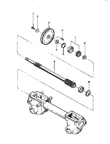 Drive Shaft Assembly parts for Troy-Bilt Rear-Tine Tiller 12077 from AppliancePartsPros.com