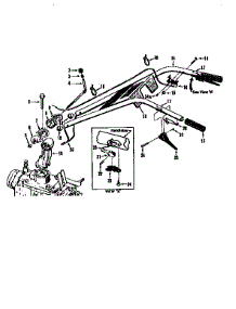 Handlebar Assembly parts for Troy-Bilt Rear-Tine Tiller 12090 from AppliancePartsPros.com