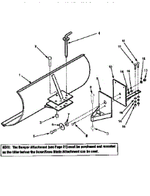 Dozer / Snow Blade Attachment parts for Troy-Bilt Rear-Tine Tiller 12090 from AppliancePartsPros.com