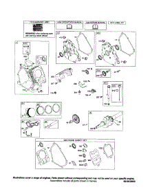Cylinder / Crankshaft / Crankcase parts for Briggs & Stratton Lawn & Garden Engine 121000 (0101-0739) from AppliancePartsPros.com