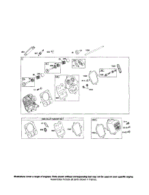 Head-Cylinder parts for Briggs & Stratton Lawn & Garden Engine 121000 (0101-0739) from AppliancePartsPros.com