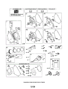 Cylinder / Crankshaft / Crankcase parts for Briggs & Stratton Lawn & Garden Engine 121300 (0014-0571) from AppliancePartsPros.com