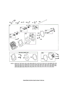 Head-Cylinder parts for Briggs & Stratton Lawn & Garden Engine 121300 (0014-0571) from AppliancePartsPros.com