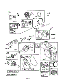Repair Parts parts for Briggs & Stratton Lawn & Garden Engine 121402-0036-E2 from AppliancePartsPros.com
