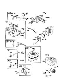Motor parts for Briggs & Stratton Lawn & Garden Engine 121402-0036-E2 from AppliancePartsPros.com