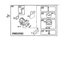 Carburetor parts for Briggs & Stratton Lawn & Garden Engine 121602-0190 from AppliancePartsPros.com