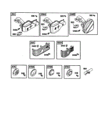 Exhaust Muffler parts for Briggs & Stratton Lawn & Garden Engine 121602-0190 from AppliancePartsPros.com