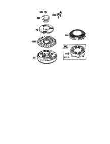 Flywheel parts for Briggs & Stratton Lawn & Garden Engine 121602-0190 from AppliancePartsPros.com