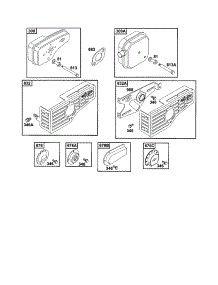 Gasket-Muffler parts for Briggs & Stratton Lawn & Garden Engine 121700 TO 121799 (0239-254) from AppliancePartsPros.com