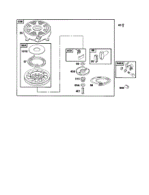 Starter-Rewind parts for Briggs & Stratton Lawn & Garden Engine 121700 TO 121799 (0256-0261) from AppliancePartsPros.com