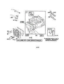Cylinder / Intake - Manifold parts for Briggs & Stratton Lawn & Garden Engine 121700 TO 121799 (4006-4009) from AppliancePartsPros.com