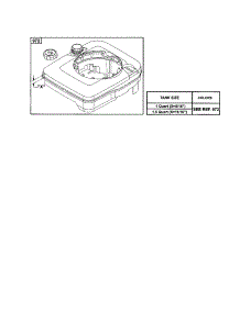 Tank-Fuel parts for Briggs & Stratton Lawn & Garden Engine 121700 TO 121799 (4006-4009) from AppliancePartsPros.com