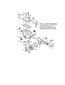 Transmission Case / Oil Seal parts for Troy-Bilt Rear-Tine Tiller 12183 from AppliancePartsPros.com