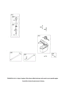 Fuel Tank / Dipstick parts for Briggs & Stratton Lawn & Garden Engine 121S00 (0005-2415) from AppliancePartsPros.com