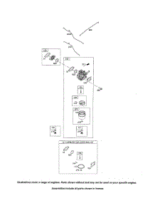 Carburetor parts for Briggs & Stratton Lawn & Garden Engine 121S00 (0005-2415) from AppliancePartsPros.com