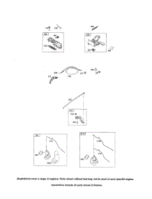 Brake parts for Briggs & Stratton Lawn & Garden Engine 121S00 (0005-2415) from AppliancePartsPros.com