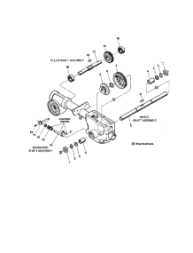 Tiller Shaft / Wheel Shaft parts for Troy-Bilt Rear-Tine Tiller 12211 from AppliancePartsPros.com