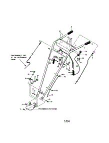 Handlebar / Wheel Gear Control parts for Troy-Bilt Rear-Tine Tiller 12212 from AppliancePartsPros.com