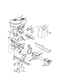 Engine / Brackets / Belt Drive System parts for Troy-Bilt Rear-Tine Tiller 12213 from AppliancePartsPros.com