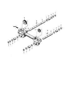 Wheel And Tiller Shaft Assemblies parts for Troy-Bilt Rear-Tine Tiller 12217 from AppliancePartsPros.com