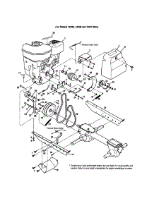 Engine / Brackets / Belt Drive Systems parts for Troy-Bilt Rear-Tine Tiller 12217 from AppliancePartsPros.com