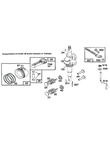Crankshaft parts for Briggs & Stratton Lawn & Garden Engine 122700 TO 122799 (0101 - 0101) from AppliancePartsPros.com