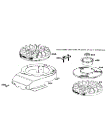 Magneto  And Blower Housing parts for Briggs & Stratton Lawn & Garden Engine 122700 TO 122799 (0101 - 0101) from AppliancePartsPros.com