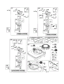 Carburetor parts for Briggs & Stratton Lawn & Garden Engine 122K00 (0006-3113) from AppliancePartsPros.com