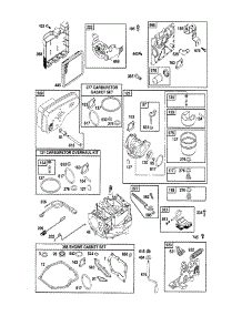 Short Block / Carburetor / Gasket Set parts for Briggs & Stratton Lawn & Garden Engine 122T02-0824-EA from AppliancePartsPros.com