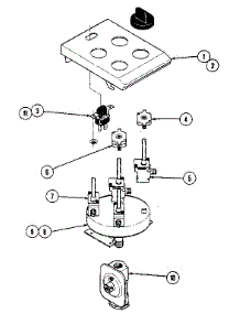Control Assembly parts for Kenmore Gas Cooktop 123.02(1988) (12302(1988), 123 02(1988)) from AppliancePartsPros.com