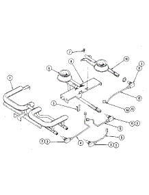 Burner / Manifold Assembly parts for Kenmore Gas Cooktop 123.02(1988) (12302(1988), 123 02(1988)) from AppliancePartsPros.com