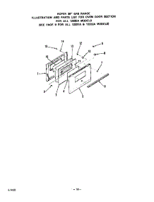 Oven Door (For All 12330A Models) parts for Roper Gas Range 1233*1A from AppliancePartsPros.com