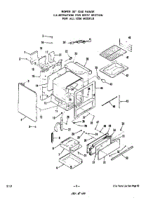 Body parts for Roper Gas Range 1234*0A from AppliancePartsPros.com