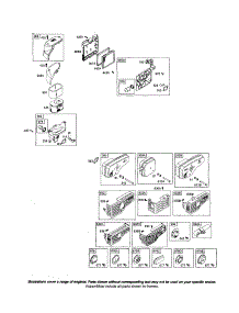 Muffler / Base-Air Cleaner parts for Briggs & Stratton Lawn & Garden Engine 123J00 (0100-0188) from AppliancePartsPros.com