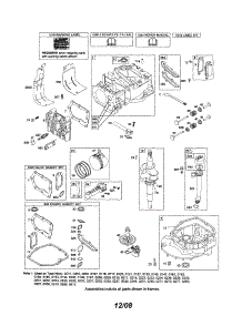 Cylinder / Crankshaft / Crankcase parts for Briggs & Stratton Lawn & Garden Engine 123K00 (0005-3717) from AppliancePartsPros.com