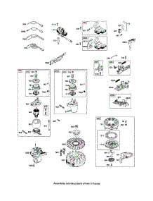 Rewind Starter / Motor Starter parts for Briggs & Stratton Lawn & Garden Engine 123K00 (0005-3717) from AppliancePartsPros.com