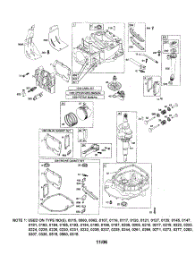 Cylinder / Crankcase / Crankshaft parts for Briggs & Stratton Lawn & Garden Engine 123K02-0353-E1 from AppliancePartsPros.com
