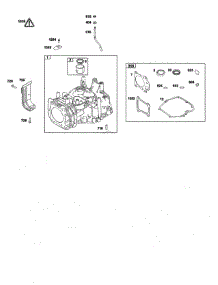 Cylinder parts for Briggs & Stratton Lawn & Garden Engine 123P02-0010-F1 from AppliancePartsPros.com