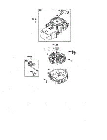 Flywheel / Ignition / Starter parts for Briggs & Stratton Lawn & Garden Engine 123P02-0010-F1 from AppliancePartsPros.com
