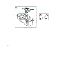Fuel Tank parts for Briggs & Stratton Lawn & Garden Engine 123P02-0010-F1 from AppliancePartsPros.com