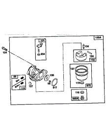 Carburetor Assembly (Use After Code Date 93080100) parts for Briggs & Stratton Lawn & Garden Engine 124700 TO 124799 (0102) from AppliancePartsPros.com