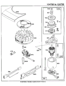 Electric Starter And Magneto parts for Briggs & Stratton Lawn & Garden Engine 124700 TO 124799 (3101 - 3101) from AppliancePartsPros.com