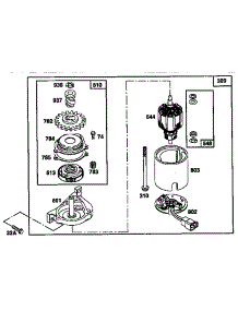 Starter Motor parts for Briggs & Stratton Lawn & Garden Engine 124700 TO 124799 (3102) from AppliancePartsPros.com