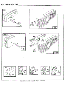 Muffler Guard Assembly parts for Briggs & Stratton Lawn & Garden Engine 124700 TO 124799 (3610 - 3610) from AppliancePartsPros.com